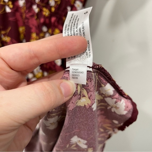 Isabel Maternity Floral Short Sleeve Midi Dress Belted XS - Picture 8 of 8